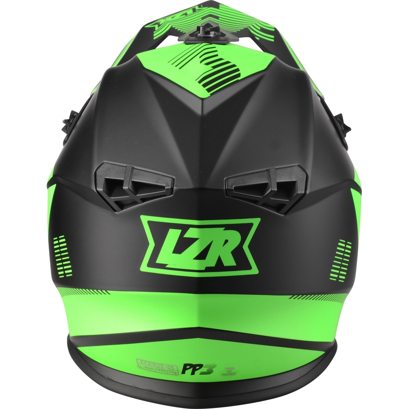 Motokrosová přilba Lazer OR-3 PP3 černo-fluo zelená