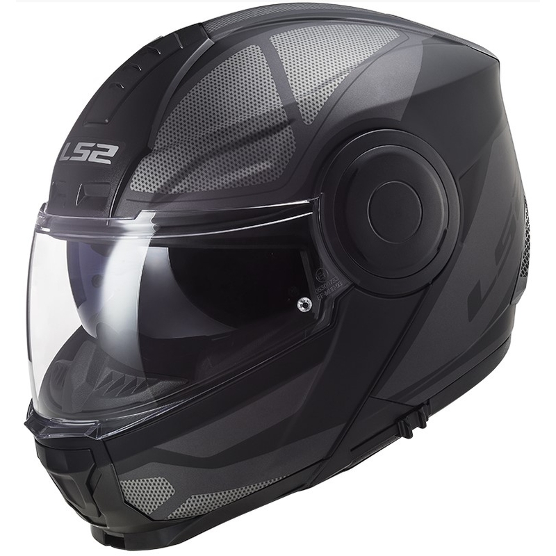 Vyklápěcí přilba na motorku LS2 FF902 Scope Axis černo-titanová