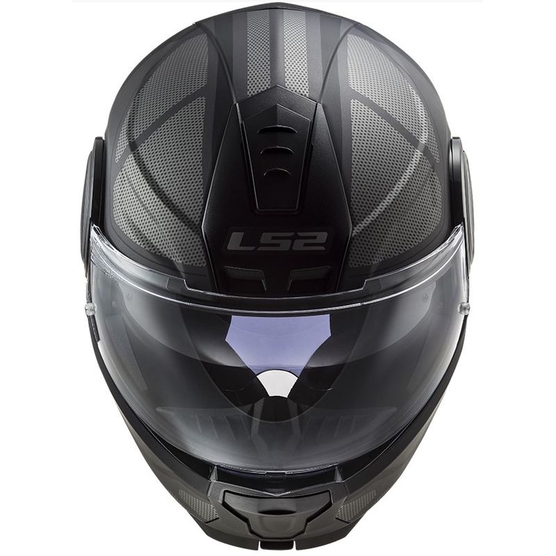 Vyklápěcí přilba na motorku LS2 FF902 Scope Axis černo-titanová
