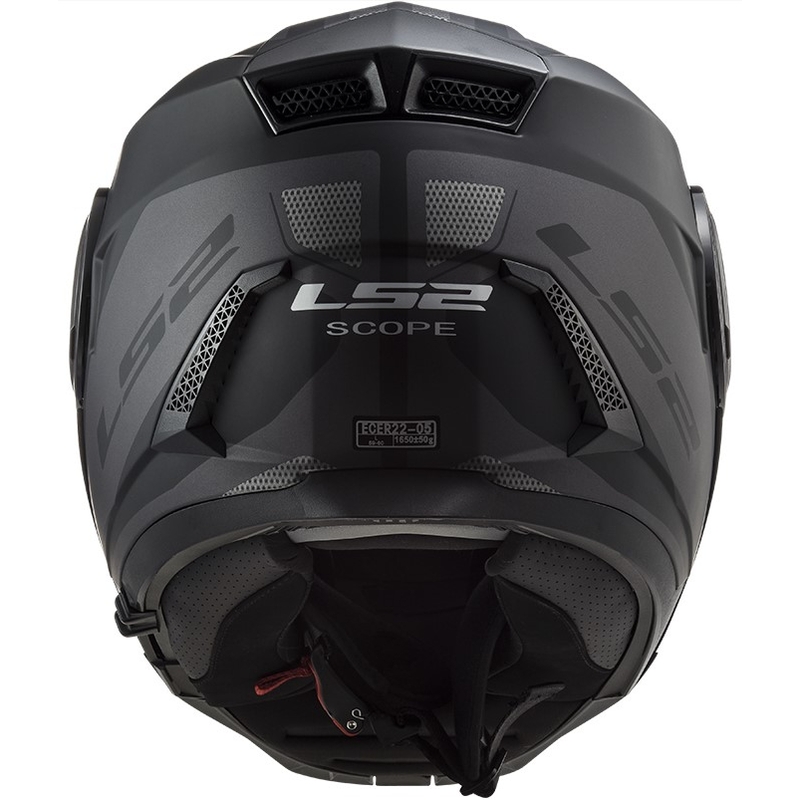 Vyklápěcí přilba na motorku LS2 FF902 Scope Axis černo-titanová