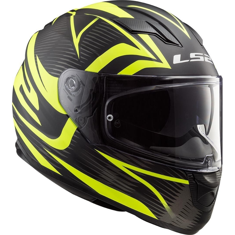 LS2 FF320 Stream Evo Jink zwart-fluo gele integraal motorhelm
