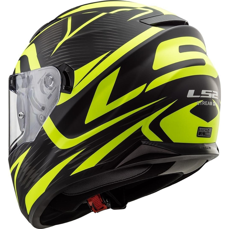 LS2 FF320 Stream Evo Jink zwart-fluo gele integraal motorhelm
