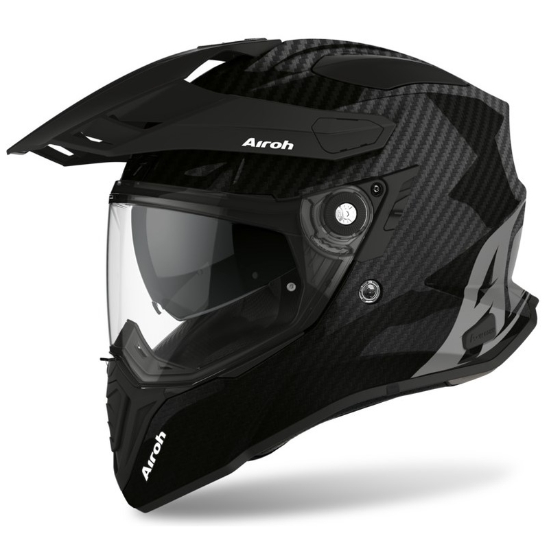 Helm Airoh Commander Carbon Zwart uitverkoop
