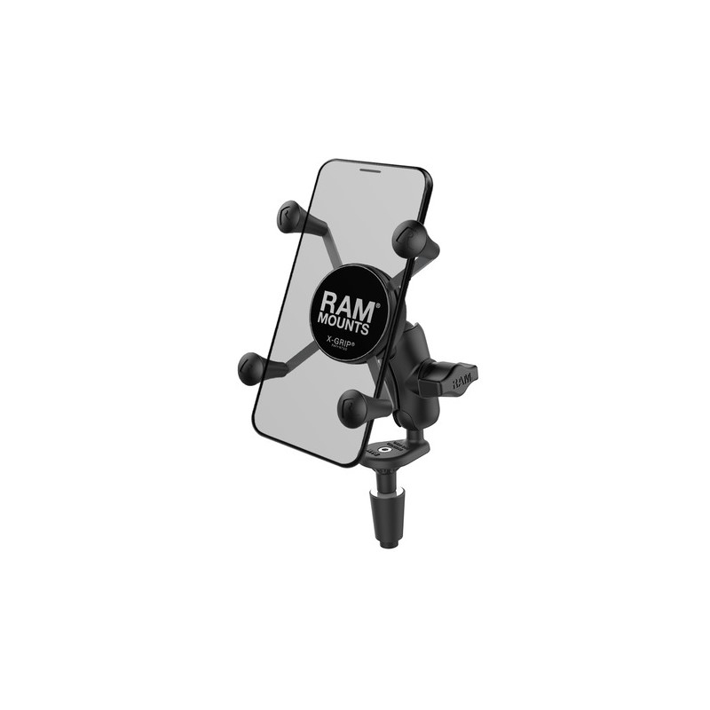 RAM Mounts X-Grip mobiele telefoonhouder met nekhouder voor motorfietsstuur