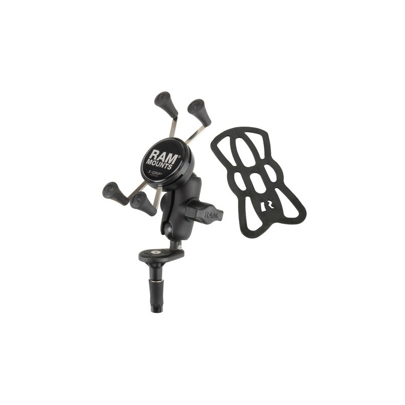 RAM Mounts X-Grip mobiele telefoonhouder met nekhouder voor motorfietsstuur