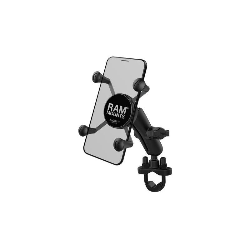 RAM Mounts X-Grip mobiele telefoonhouder voor sturen met een diameter van 12,7-31,75 mm