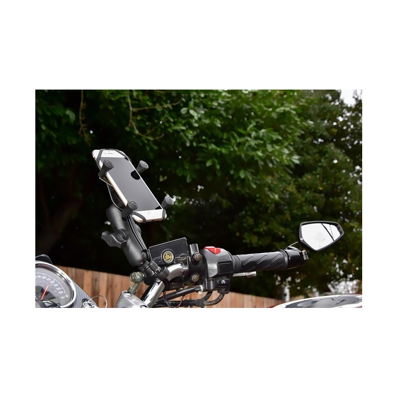 RAM Mounts X-Grip mobiele telefoonhouder voor sturen met een diameter van 12,7-31,75 mm