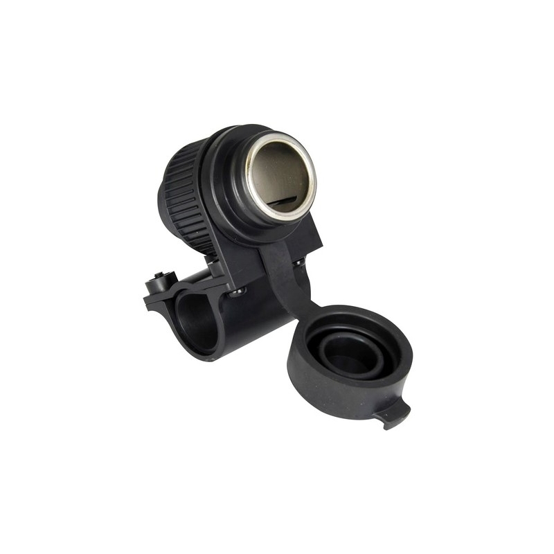 Oxford standaard 12V-aansluiting met aansluiting voor montage op sturen met een diameter van 22 en 25 mm