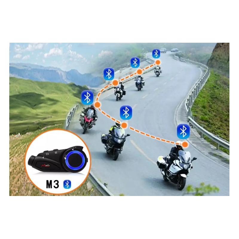 Bluetooth Intercom MaxTo M3 met FULL HD SONY-camera