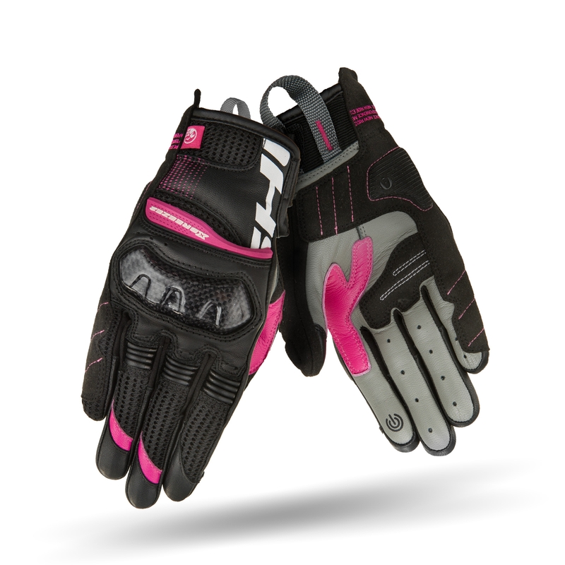 Shima X-Breeze 2 zwart met roze motorhandschoenen voor dames