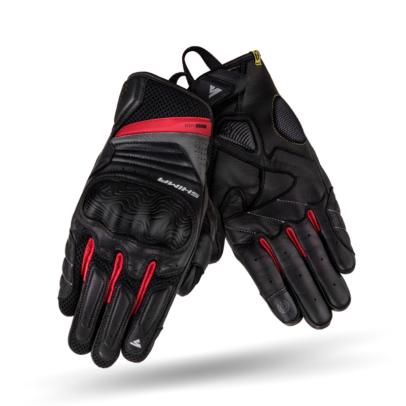 Motorhandschoenen Shima Rush zwart-rood