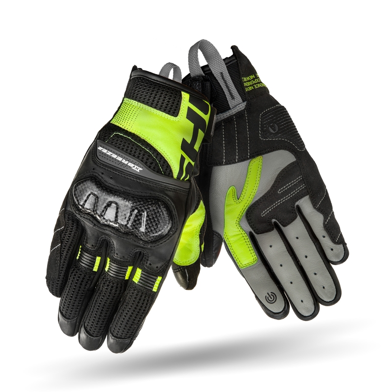 Motorhandschoenen Shima X-Breeze 2 zwart-fluogeel