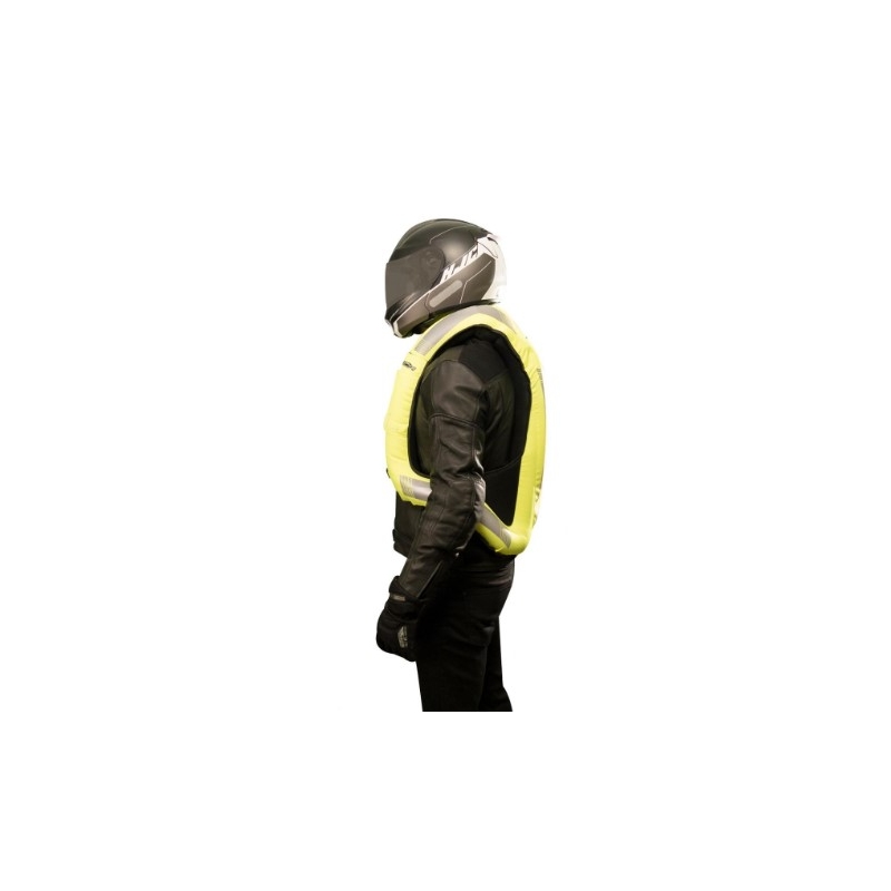 Elektronisch airbagvest HELITE e-Turtle fluo geel