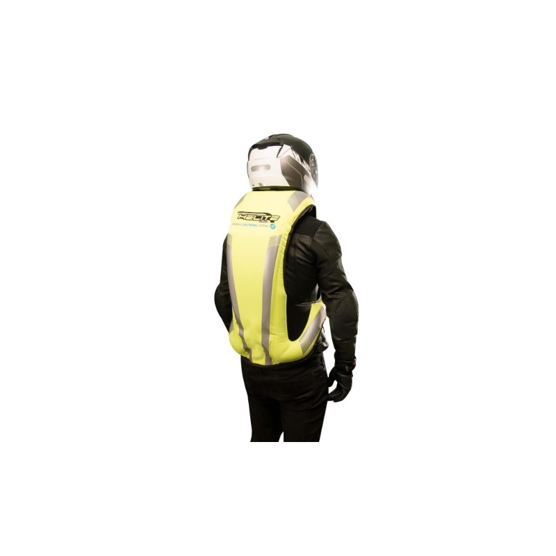 Elektronisch airbagvest HELITE e-Turtle fluo geel