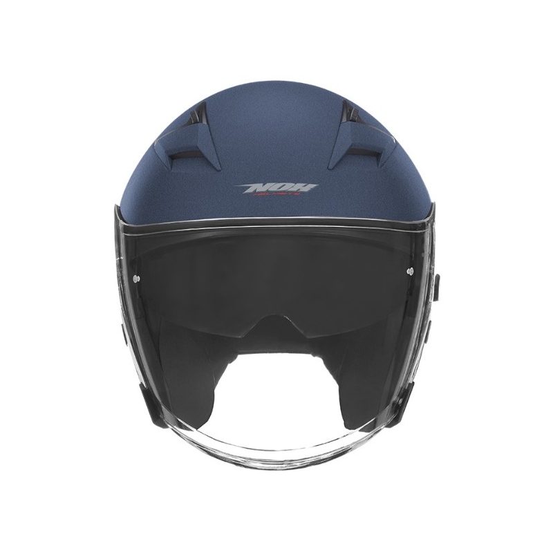 Otevřená přilba na motorku NOX N127 modrá matná