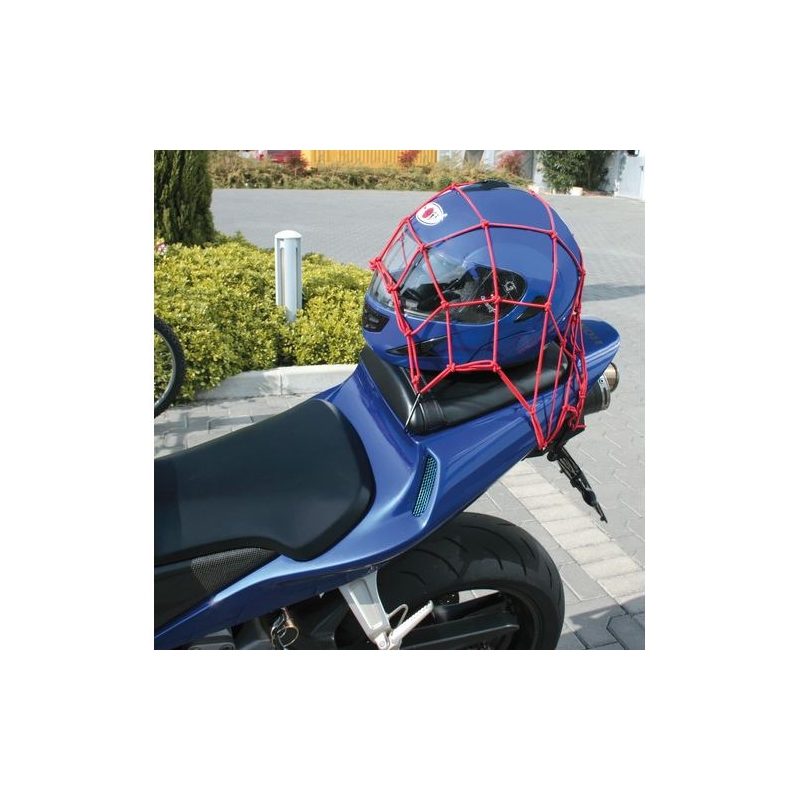 Motorfietsnet - Spider - rood