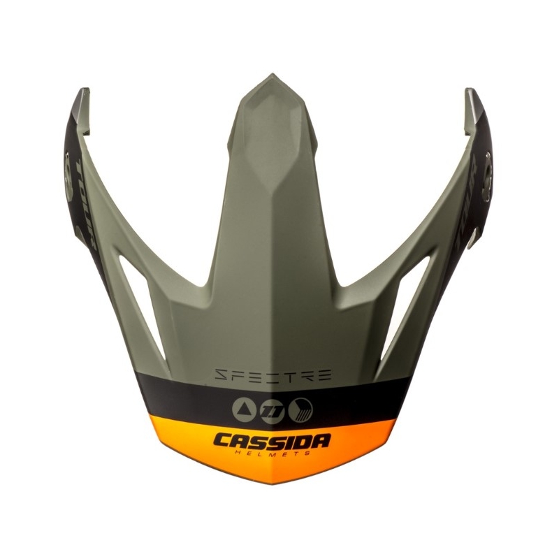 Cassida Tour 1.1 Spectre helmvizier zwart-grijs-groen-fluoranje