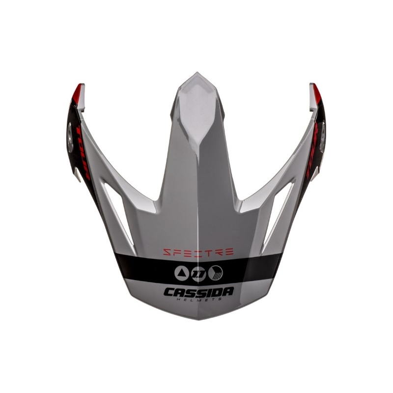Cassida Tour 1.1 Spectre helmvizier zwart-grijs-rood