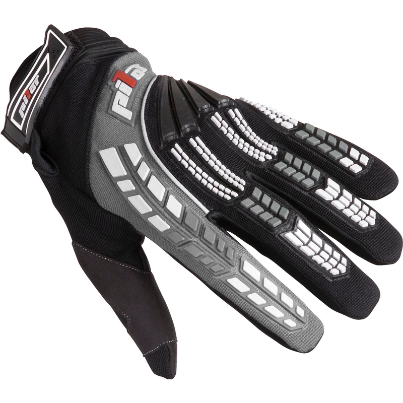 Kids mx motorhandschoenen Pilot zwart/grijs