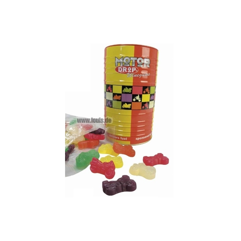 Gumové bonbónky ve tvaru motorky-smazano