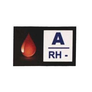 Sticker met bloedgroep A RH-