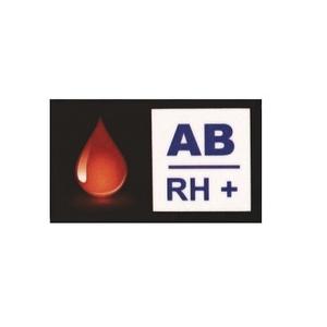 Bloedgroepsticker AB RH+