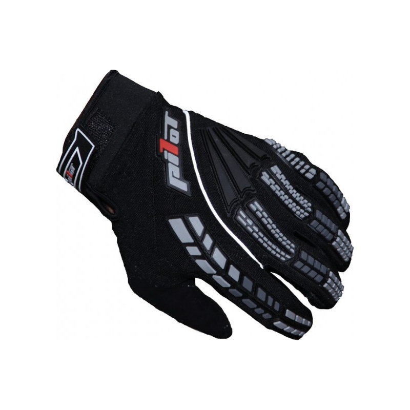 Kids mx handschoenen voor motor Pilot zwart