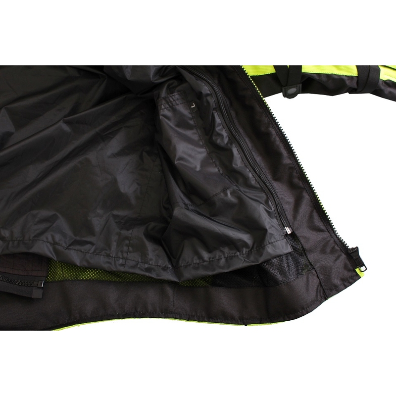 Bunda na motorku RSA Airforce černo-fluo žlutá výprodej