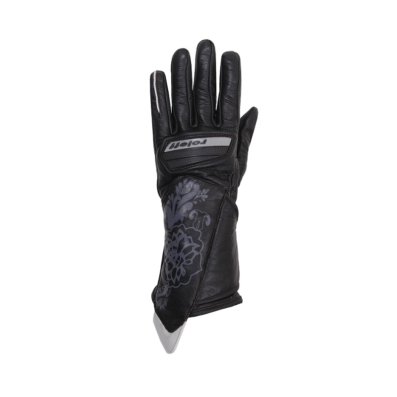 Dames moto handschoenen Roleff Stuttgart zwart-grijs